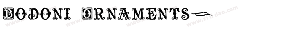 Bodoni Ornaments字体转换